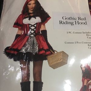 Gothic Red Riding Hood Halloween Costume